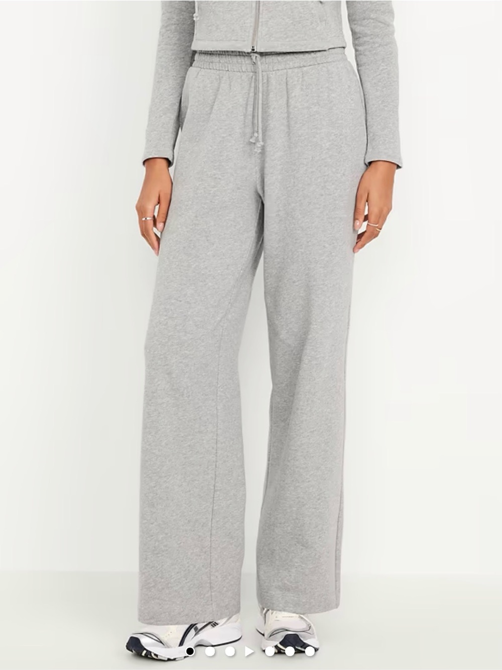 Old Navy Ladies So Comfy Wide Leg Heathered Gray Sweatpants - L